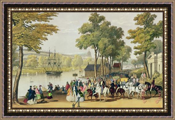 Philip Brannan View From The North Bank Of The Serpentine Framed Painting