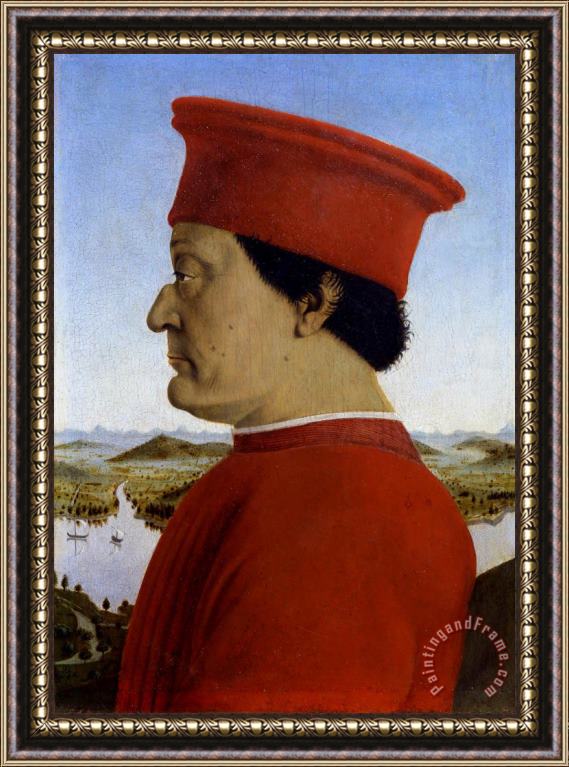 Piero della Francesca Federigo Da Montefeltro (1422 82) Duke of Urbino Framed Print