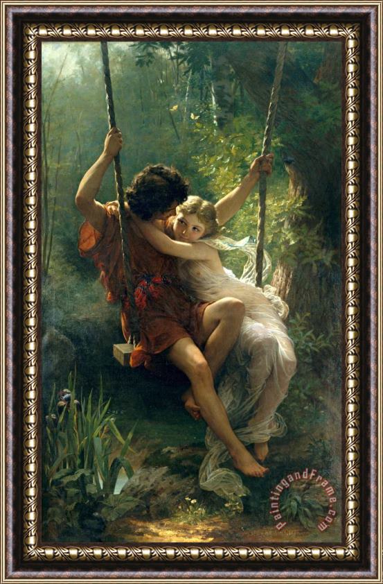 Pierre Auguste Cot Springtime Framed Painting