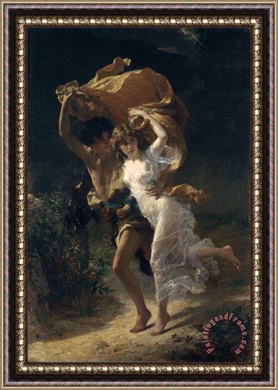 Pierre Auguste Cot The Storm Framed Painting