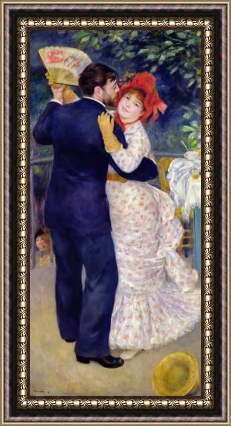 Pierre Auguste Renoir A Dance in the Country Framed Painting