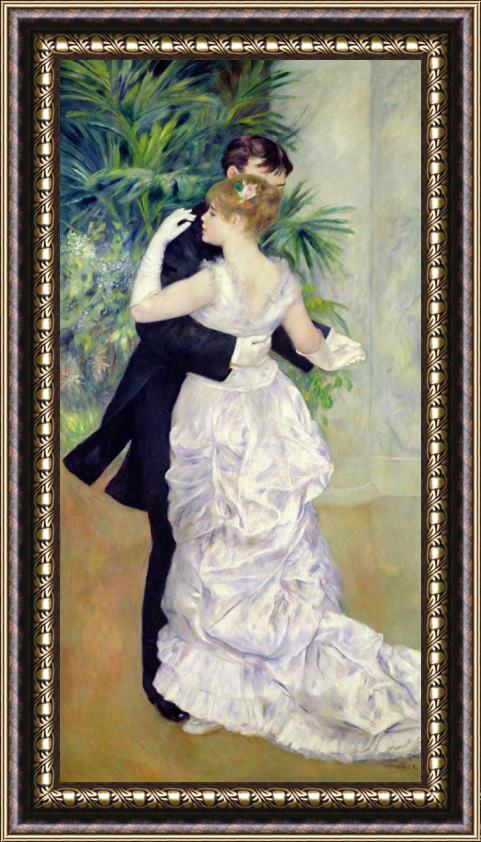 Pierre Auguste Renoir Dance in the City Framed Painting