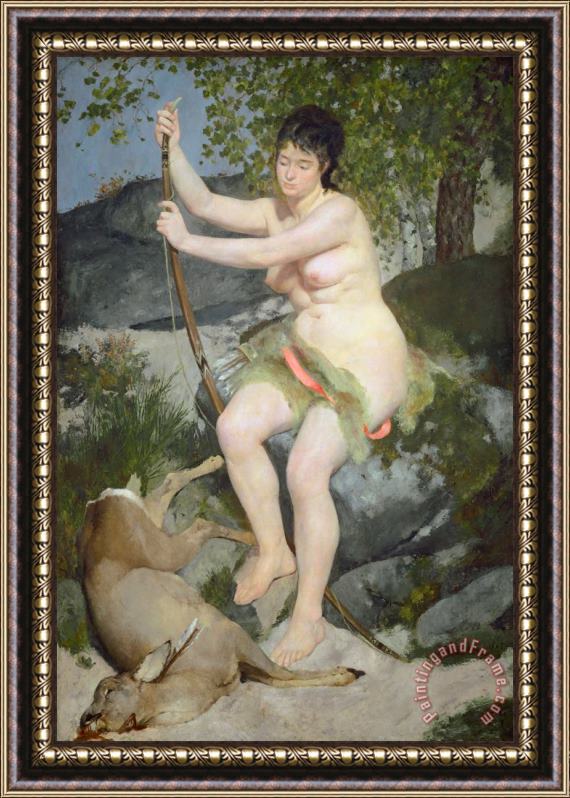 Pierre Auguste Renoir Diana Framed Painting