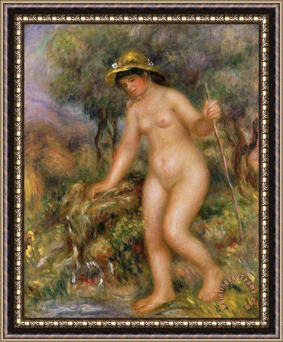 Pierre Auguste Renoir La Source or Gabrielle Nue Framed Print