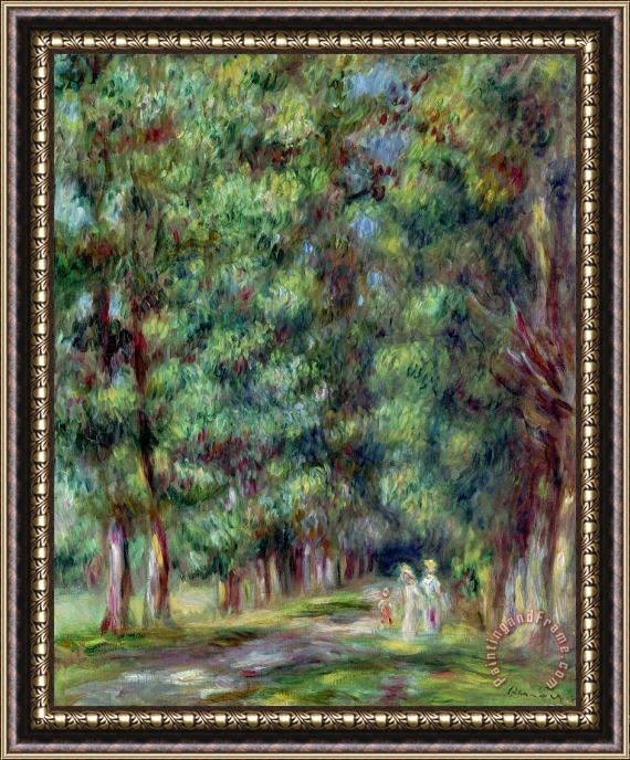 Pierre Auguste Renoir Path in a Wood Framed Painting