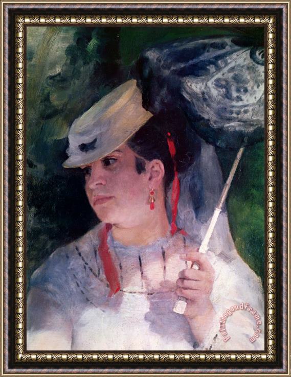 Pierre Auguste Renoir Portrait of Lise Framed Painting