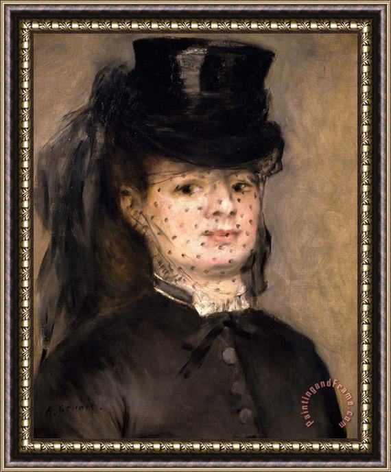 Pierre Auguste Renoir Portrait Of Madame Paul Darras Framed Painting
