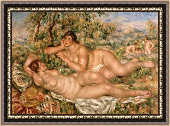 Pierre Auguste Renoir The Bathers Framed Painting