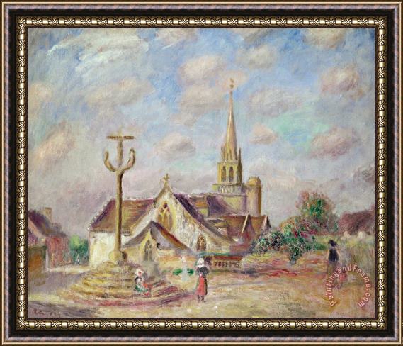 Pierre Auguste Renoir The Calvary at Pont Aven Framed Painting