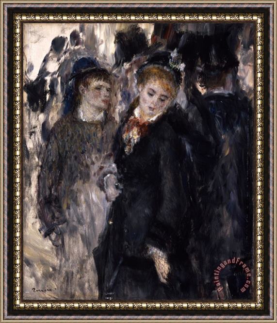 Pierre Auguste Renoir Young Girls Framed Painting