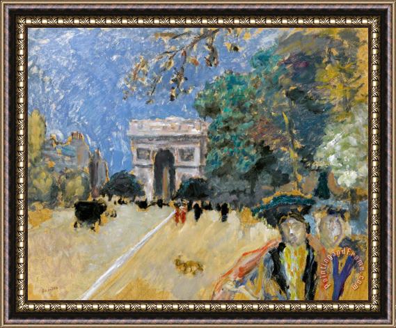 Pierre Bonnard L'arc De Triomphe Framed Painting