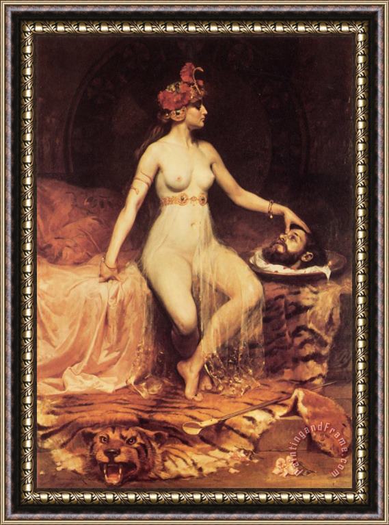 Pierre Bonnaud Salome Framed Painting