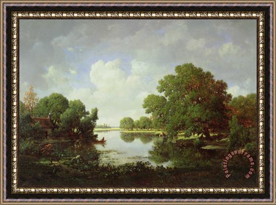 Pierre Etienne Theodore Rousseau Early Summer Afternoon Framed Print