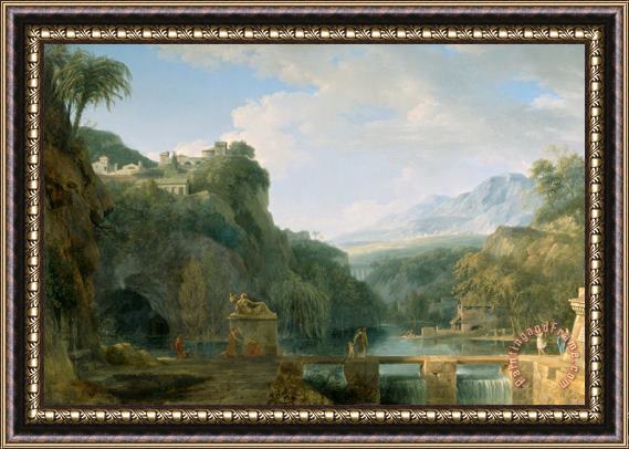 Pierre Henri de Valenciennes Landscape of Ancient Greece Framed Print