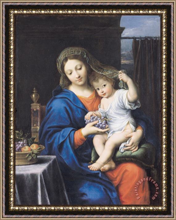 Pierre Mignard The Virgin of the Grapes Framed Painting