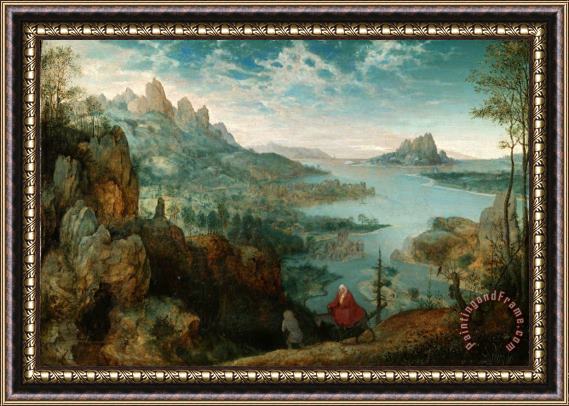 Pieter the Elder Bruegel Landschaft Mit Der Flucht Nach Agypten Framed Print