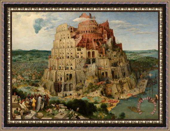 Pieter the Elder Bruegel The Tower of Babel Framed Painting