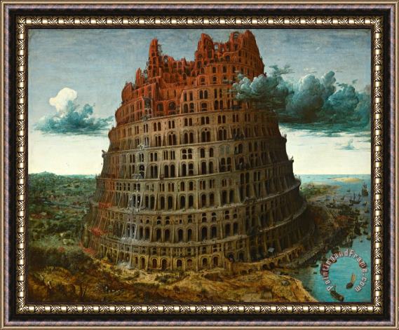 Pieter the Elder Bruegel The Tower of Babel Rotterdam Framed Print