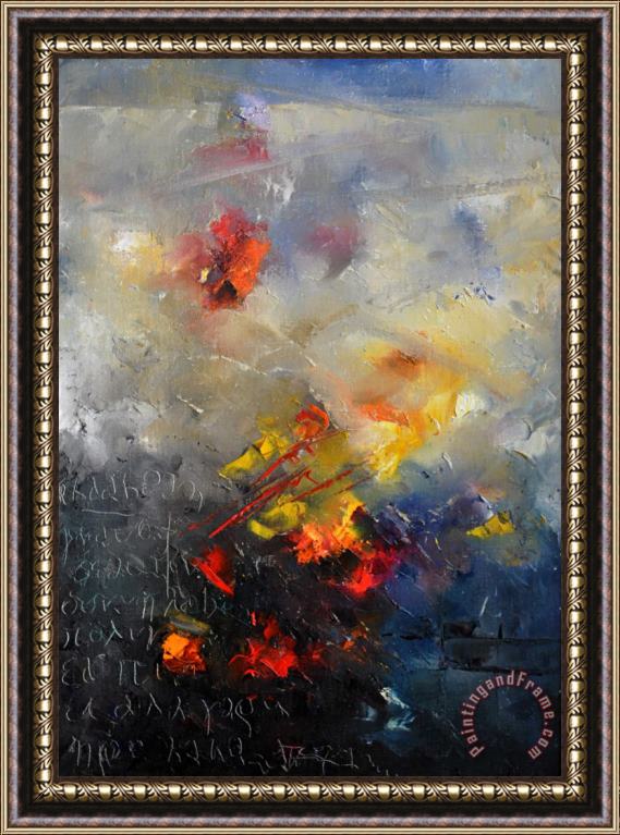 Pol Ledent Abstract 0805 Framed Painting