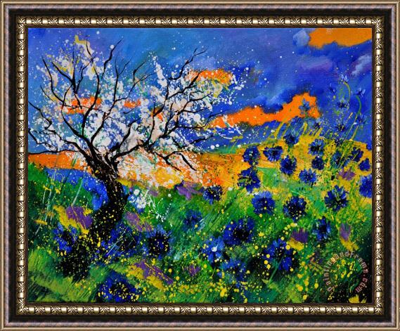 Pol Ledent Bluecornflowers 451120 Framed Print