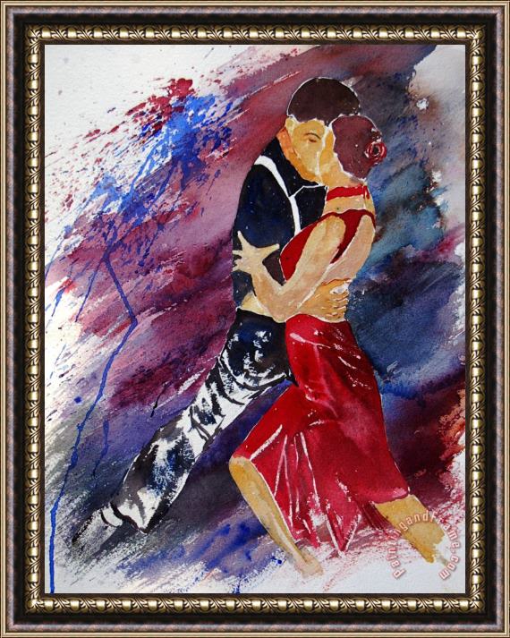 Pol Ledent Dancing tango Framed Painting