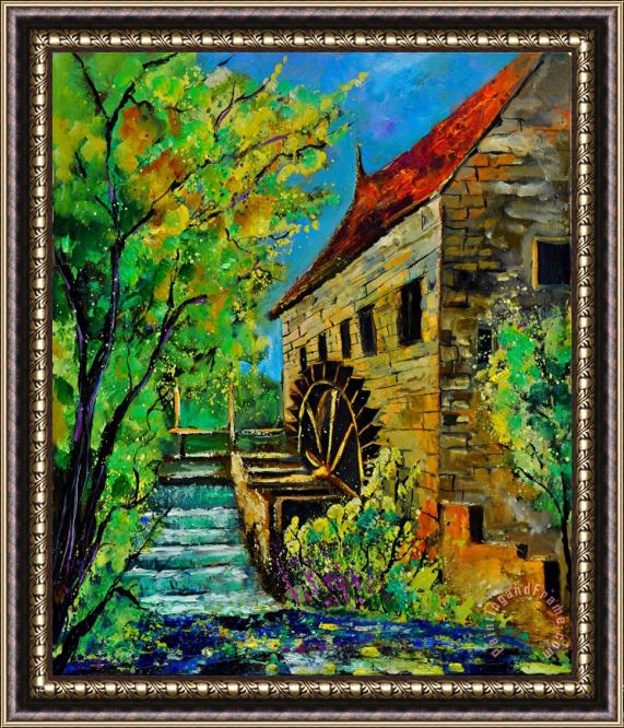 Pol Ledent Old Mill Framed Painting