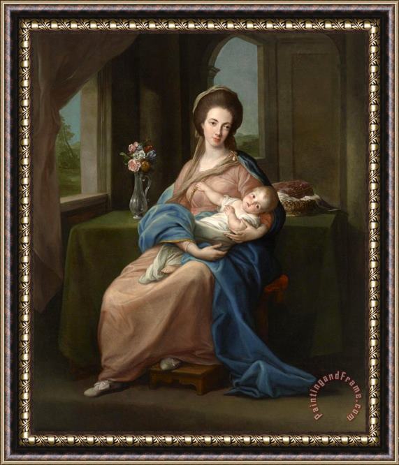 Pompeo Batoni The Marchioness of Headfort Holding Her Daughter Mary Framed Print