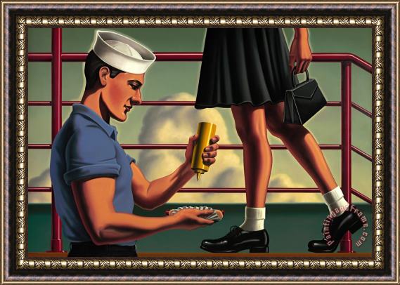 R. Kenton Nelson Service And Food Framed Print