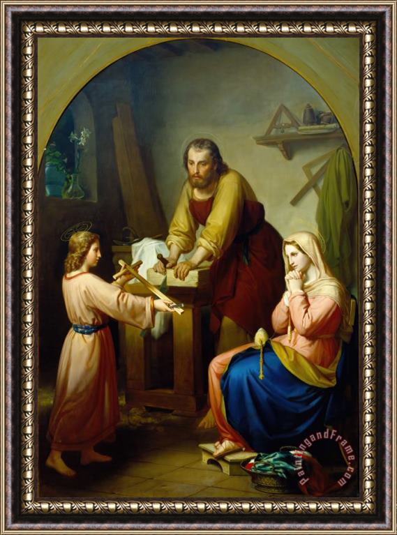 Rafael Flores The Holy Family Framed Print
