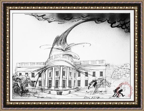 Ralph Steadman Reagan White House Framed Print