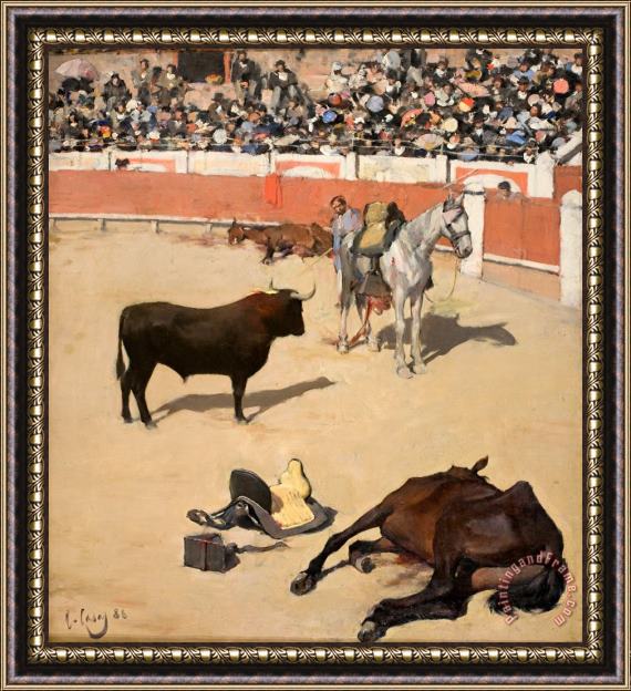 Ramon Casas i Carbo Bulls (dead Horses) Framed Print