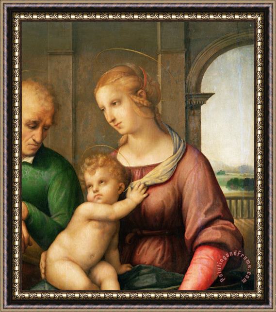 Raphael The Holy Family Framed Painting