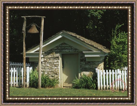 Raymond Gehman A Stone Outbuilding on The Grounds of The Fort Hunter Mansion Framed Painting