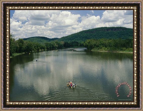 Raymond Gehman Canoeists on The Susquehanna River Framed Print