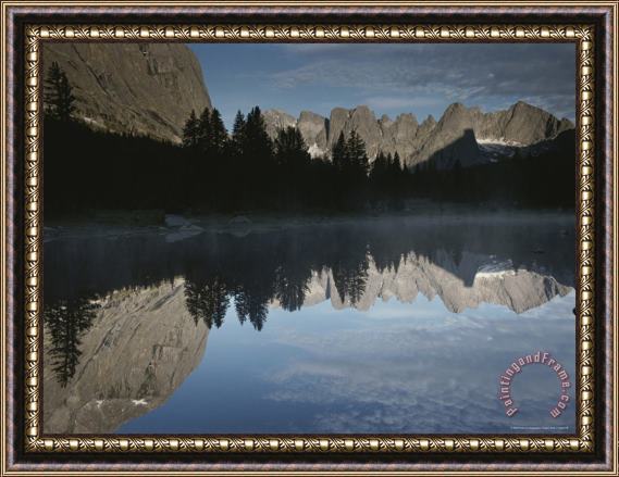 Raymond Gehman Lonesome Lake Cirque of The Towers Beyond Popo Agie Wilderness Framed Painting