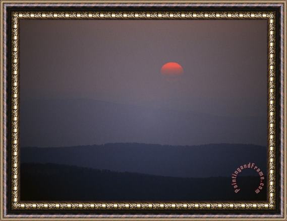 Raymond Gehman Sunrise Over Allegheny Mountain Ridges Framed Print