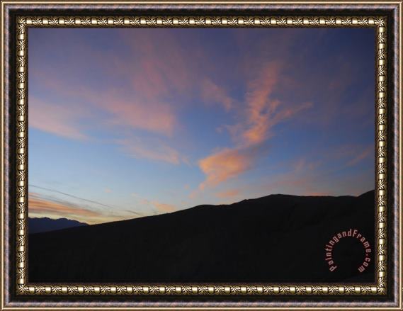 Raymond Gehman Sunrise Over Mountains in Death Valley National Park Framed Painting