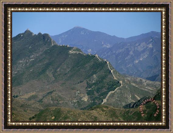 Raymond Gehman The Jinshaling Section of The Great Wall at The Beijing Hebei Border Framed Print