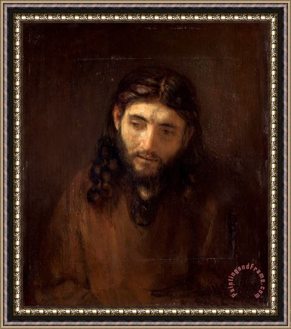 Rembrandt Harmensz van Rijn Head of Christ Framed Painting