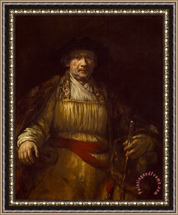 Rembrandt Harmensz van Rijn Zelfportret Framed Painting