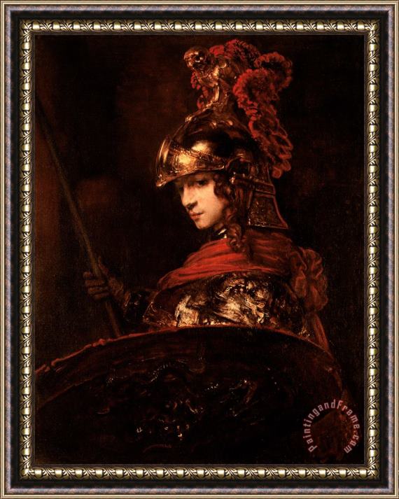 Rembrandt Pallas Athena Framed Painting
