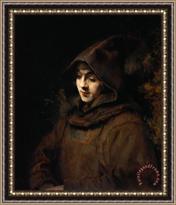 Rembrandt Titus Van Rijn in a Monk's Habit Framed Print