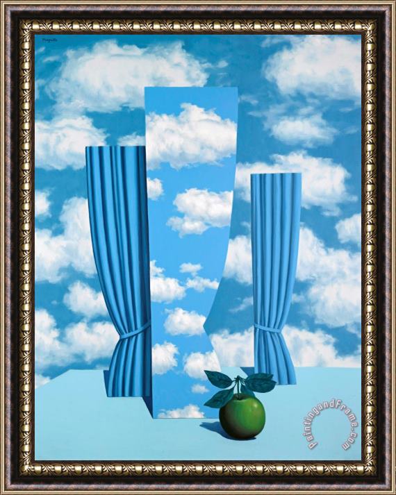 rene magritte Beautiful World 1962 Framed Print