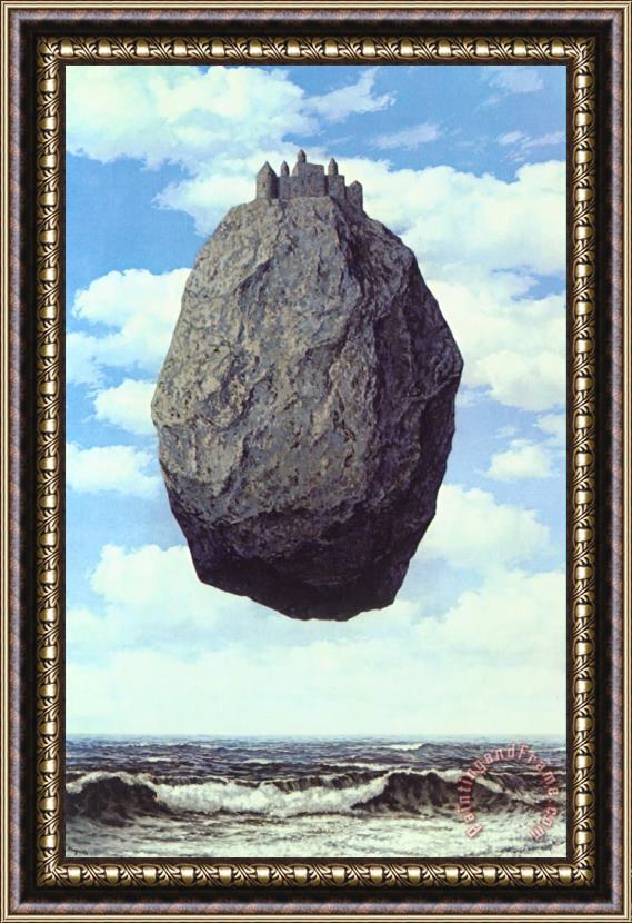 rene magritte The Castle of The Pyrenees 1959 Framed Painting