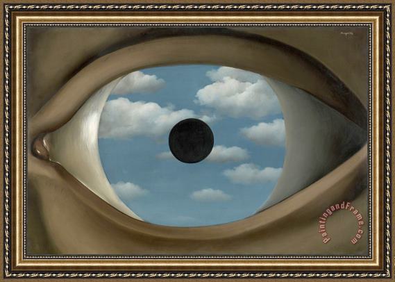 rene magritte The False Mirror (le Faux Miroir), 1928 Framed Print for