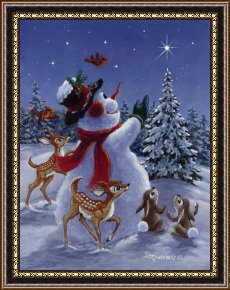 Pinocchio Wishes Upon a Star Framed Paintings - Star of Wonder by Richard De Wolfe