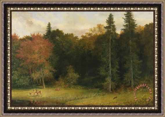 Richard Redgrave Startled Foresters Framed Painting