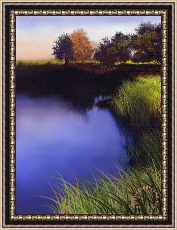 Robert Foster Blue Pond Framed Painting