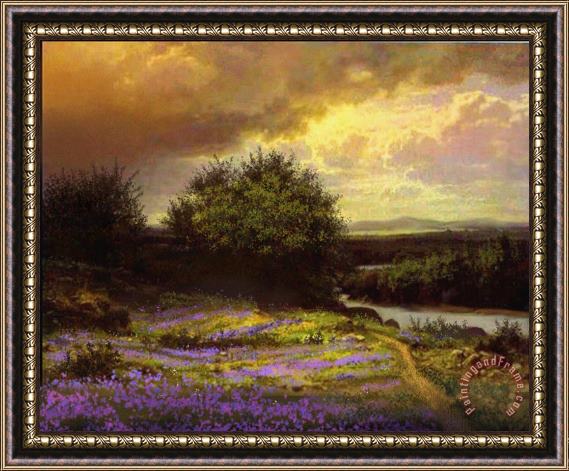 Robert Foster Flower Dell Framed Painting