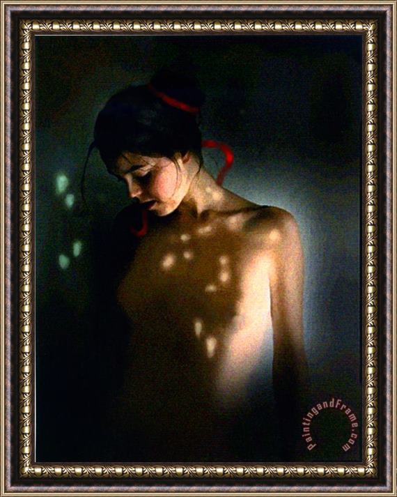 Robert Foster Nude Light Framed Painting